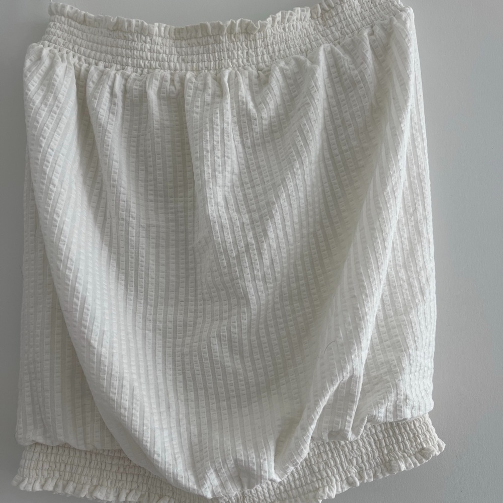 Anthropologie White Tube Top